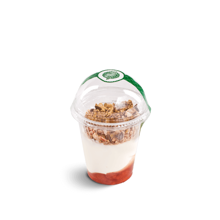 Granola z truskawkami