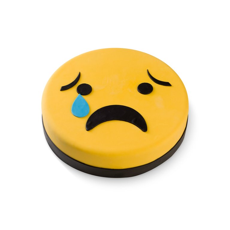 Cry Emoticon Cake