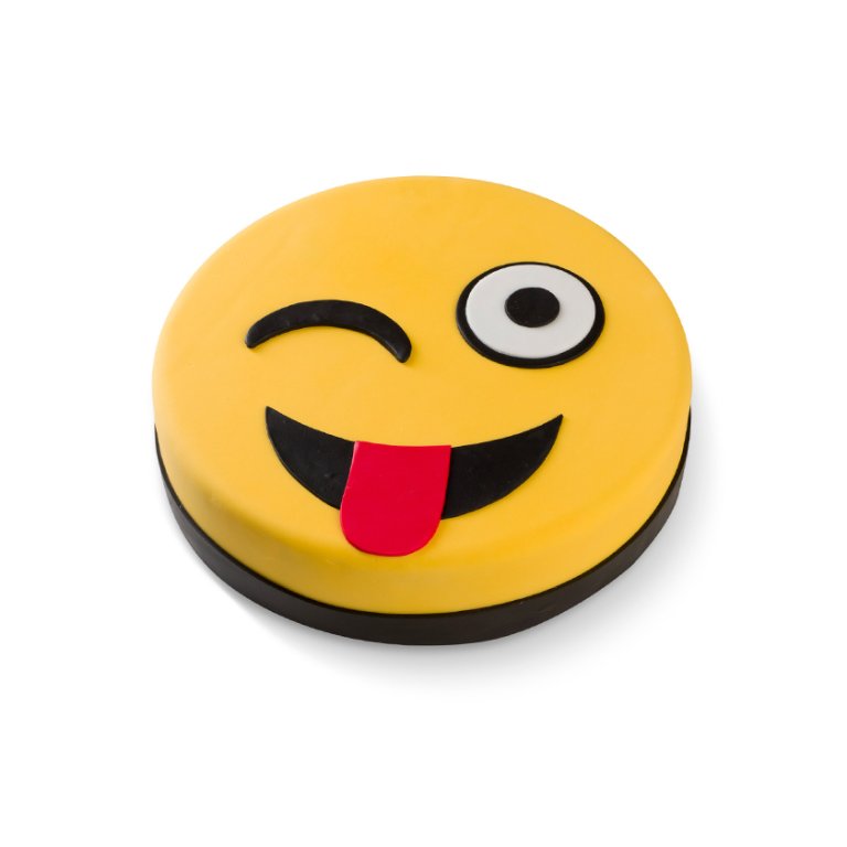 Wink Emoticon Cake