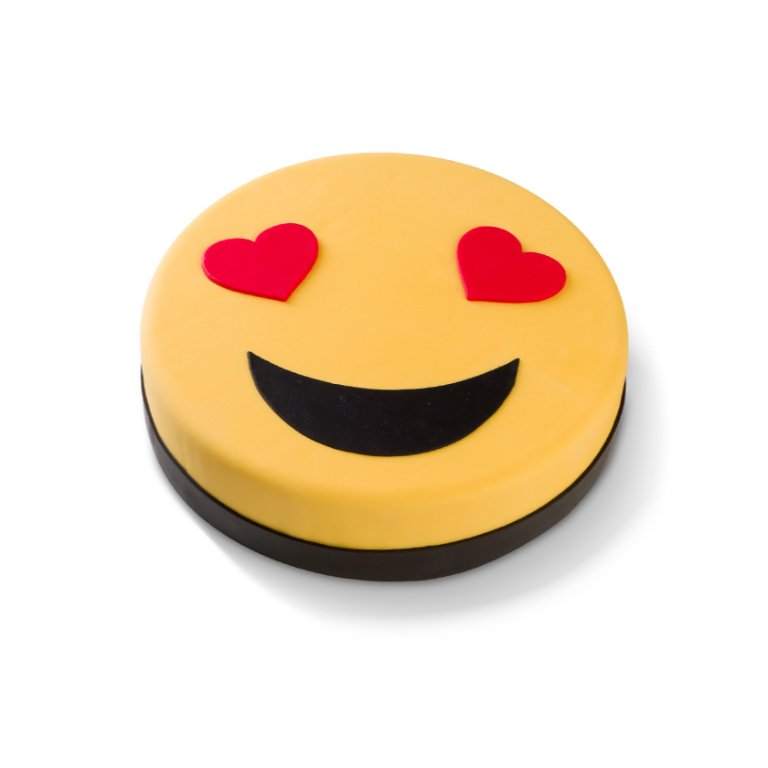 Hearts Emoticon Cake
